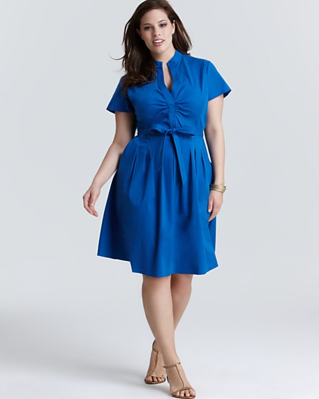 Платья для полных женщин от ведущих американских дизайнеров. Осень 2012