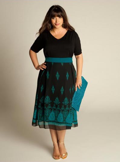 Нарядные платья для полных леди от американского бренда IGIGI. Осень 2012