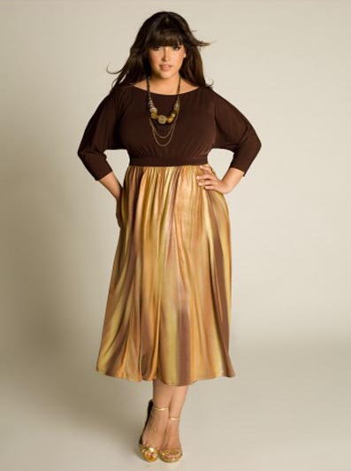 Нарядные платья для полных леди от американского бренда IGIGI. Осень 2012