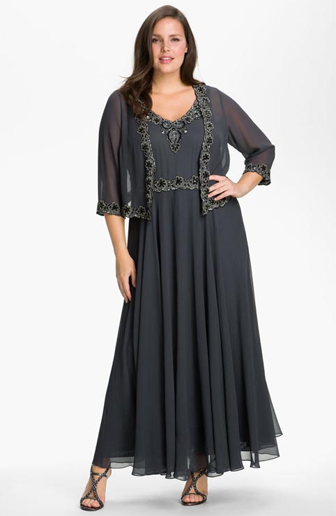 Модные платья-двойки для полных женщин 2012 производства США