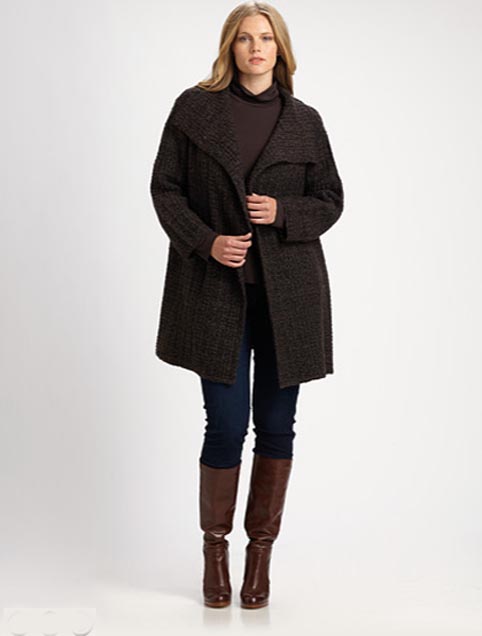 Модные пальто и полупальто для полных женщин. Осень-зима 2012-2013