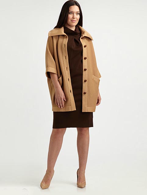Модные пальто и полупальто для полных женщин. Осень-зима 2012-2013