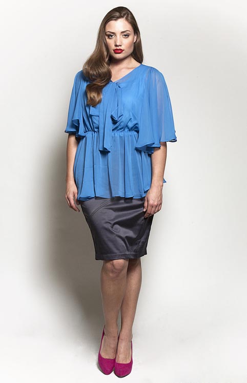 Коллекция одежды для полных женщин от американского бренда Queen Grace. Осень 2012