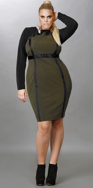 Нарядные платья для полных модниц от Monif C. Осень 2012