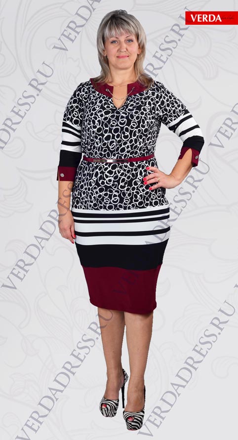 Стильные платья больших размеров от турецкого бренда Verda. Осень-зима 2012-2013