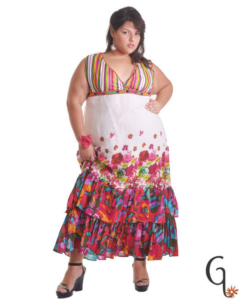 Нарядные и повседневные платья размера XXL от Gly. Лето 2012