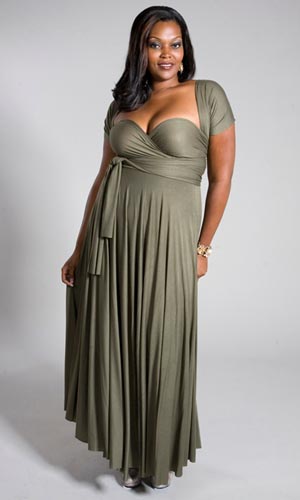 Вечерние и коктейльные платья для полных женщин от SWAK 2011-2012