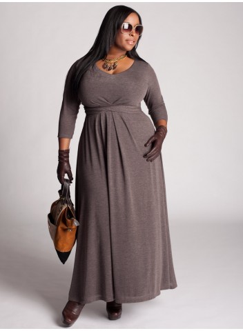 Нарядные и повседневные платья для полных женщин от Igigi. Зима 2012