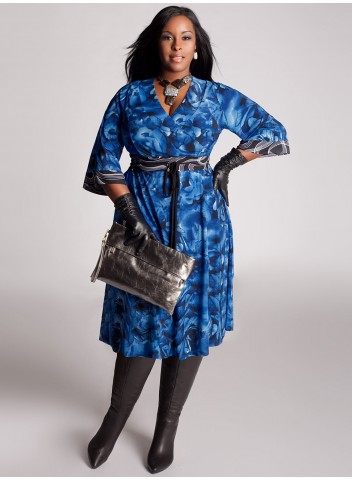 Нарядные и повседневные платья для полных женщин от Igigi. Зима 2012