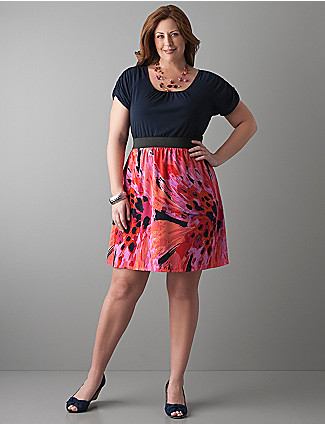 Платья и сарафаны для полных модниц от Lane Bryant. Весна-лето 2012