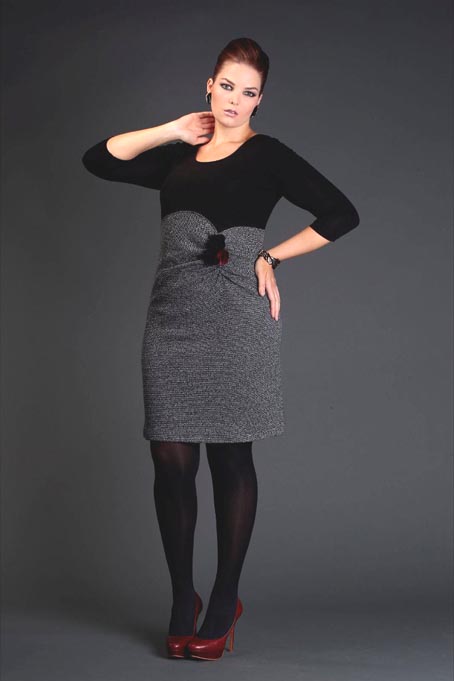 Зимняя коллекция платьев от Gemko plus size 2011-2012