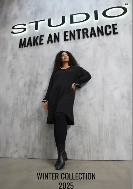 Датский каталог женской одежды plus размеров Studio зима 2025-26