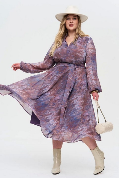 Платья для полных женщин российского бренда Intikoma осень-зима 2025-26