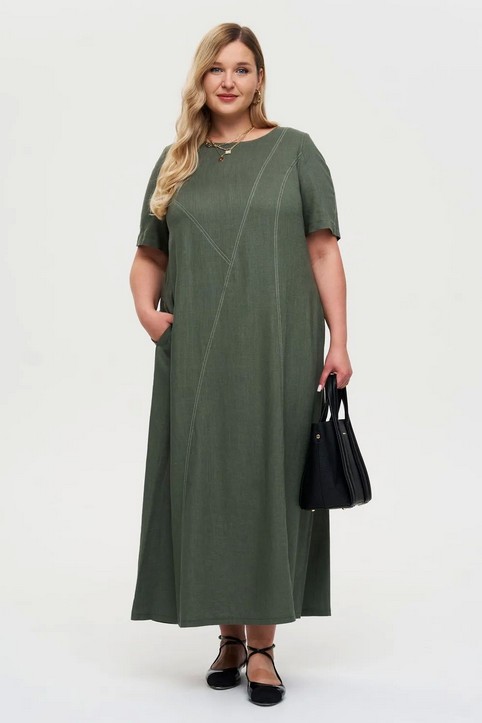 Платья для полных женщин российского бренда Intikoma осень-зима 2025-26