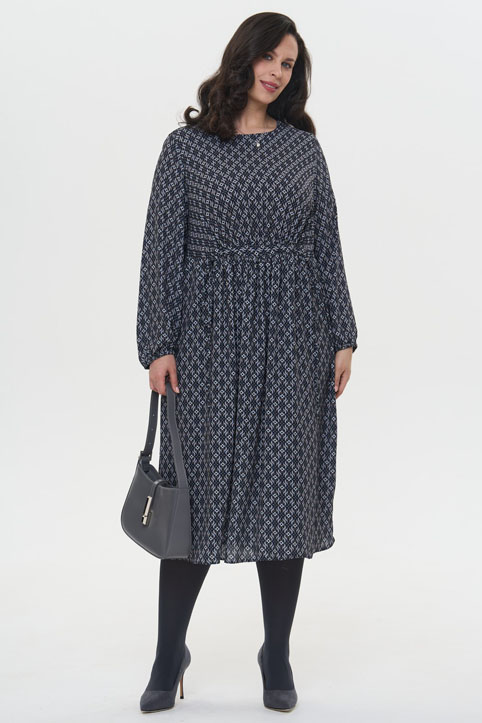 Платья для полных женщин российского бренда Intikoma осень-зима 2025-26