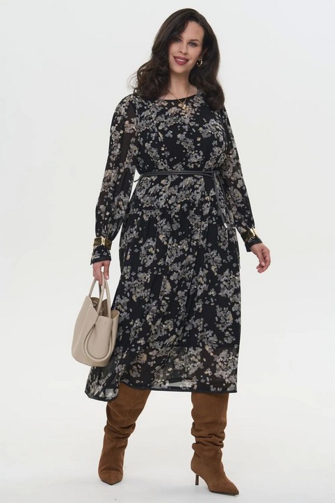 Платья для полных женщин российского бренда Intikoma осень-зима 2025-26