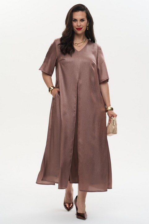 Платья для полных женщин российского бренда Intikoma осень-зима 2025-26