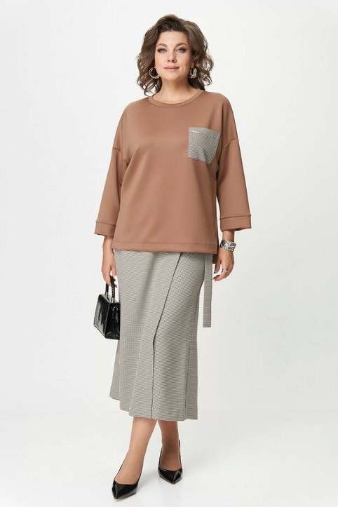 Коллекция женской одежды plus размеров белорусского бренда Mishel Chic осень-зима 2025-26