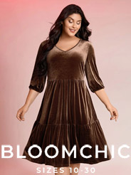 Платья больших размеров американо-китайского бренда BloomChic осень-зима 2025-26