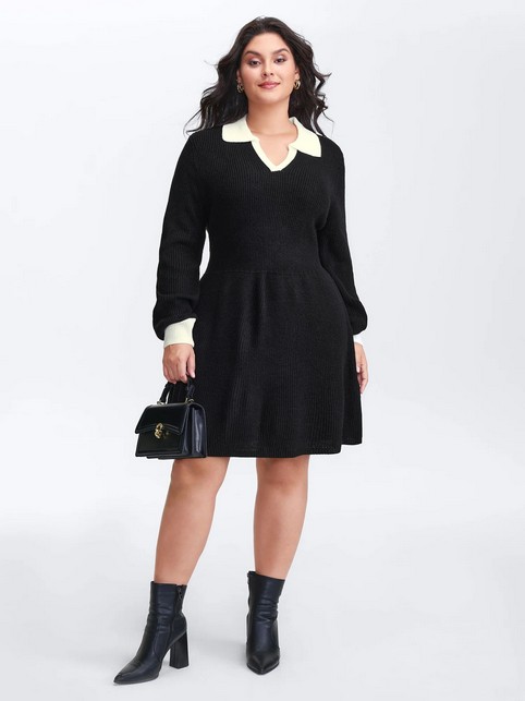 Платья больших размеров американо-китайского бренда BloomChic осень-зима 2025-26