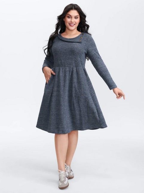 Платья больших размеров американо-китайского бренда BloomChic осень-зима 2025-26