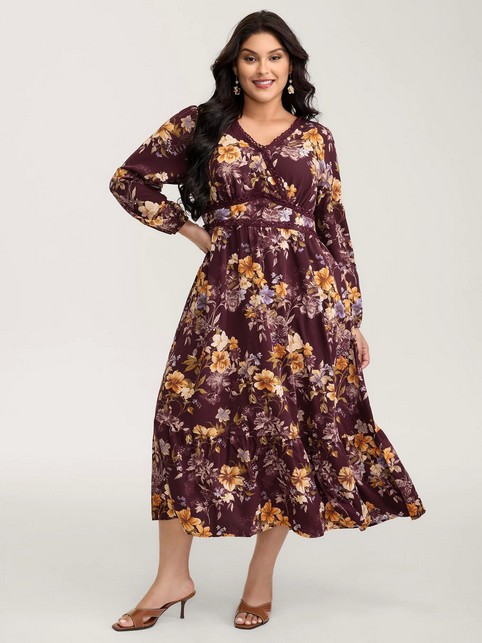 Платья больших размеров американо-китайского бренда BloomChic осень-зима 2025-26