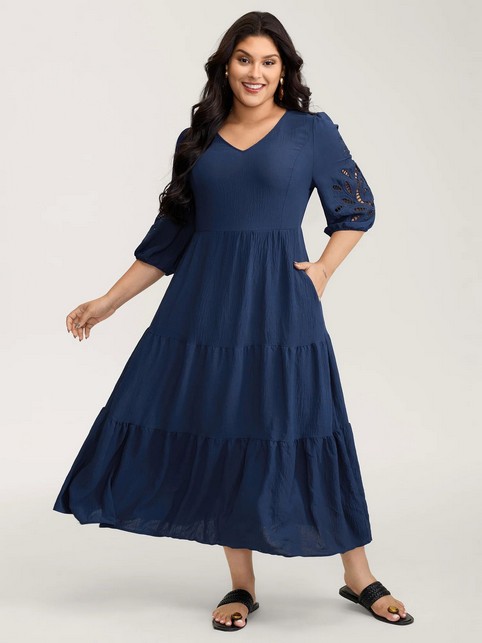 Платья больших размеров американо-китайского бренда BloomChic осень-зима 2025-26