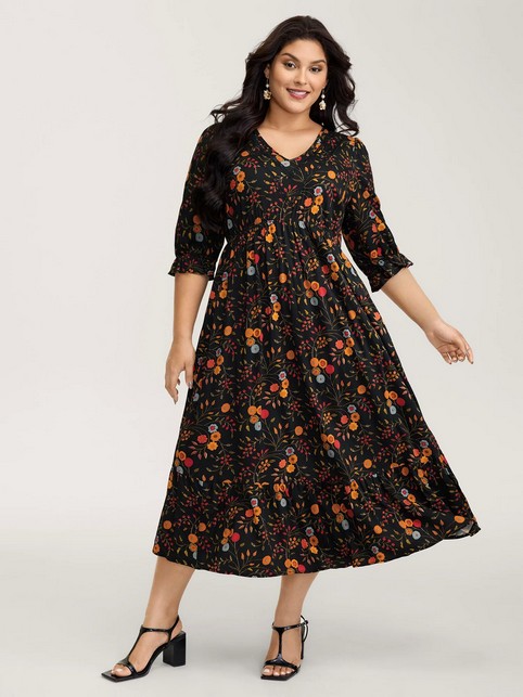 Платья больших размеров американо-китайского бренда BloomChic осень-зима 2025-26