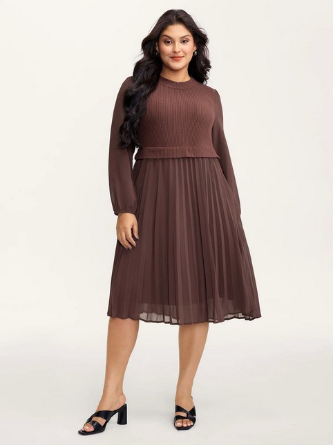 Платья больших размеров американо-китайского бренда BloomChic осень-зима 2025-26