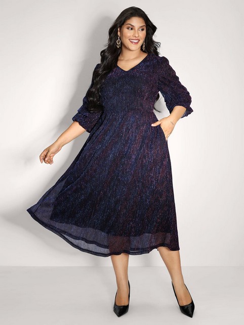 Платья больших размеров американо-китайского бренда BloomChic осень-зима 2025-26