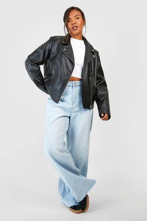 Демисезонные куртки для полных девушек английского бренда Boohoo осень 2025