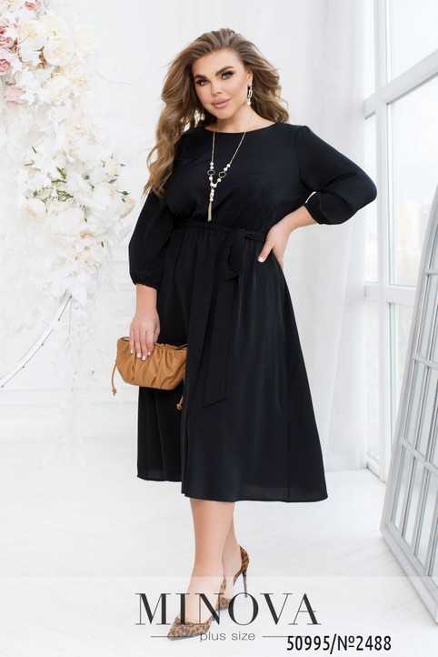Платья больших размеров украинского бренда Minova осень 2025