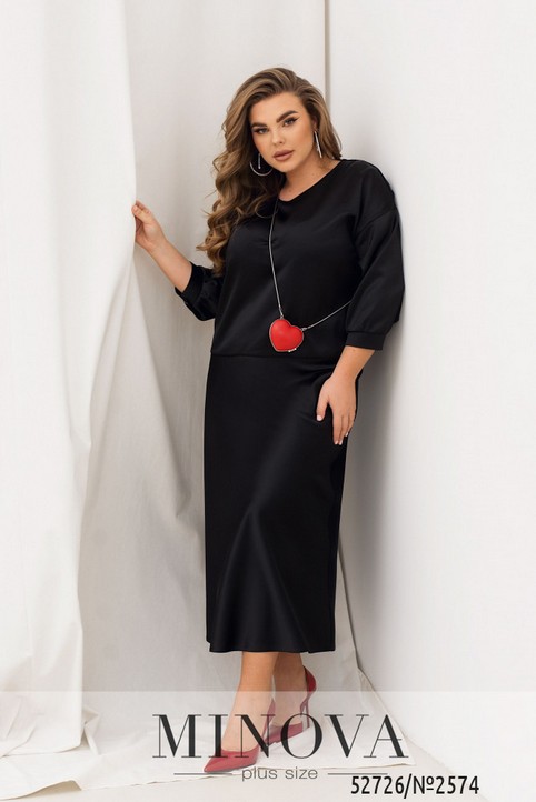 Платья больших размеров украинского бренда Minova осень 2025
