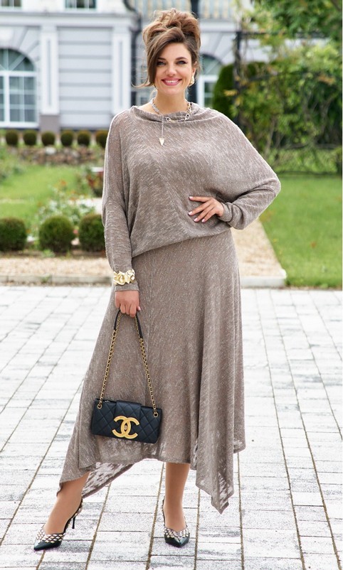 Коллекция женской одежды plus size белорусского бренда Vittoria Queen осень-зима 2025-26