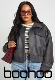Демисезонные куртки для полных девушек английского бренда Boohoo осень 2025