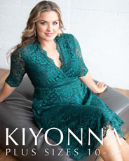 Kiyonna - американский lookbook одежды для полных женщин лето 2025 