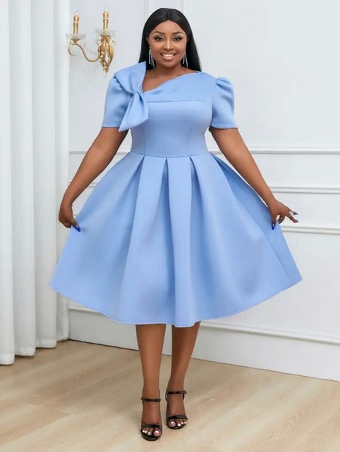 Нарядные платья больших размеров американского бренда AOMEI DRESS лето 2025