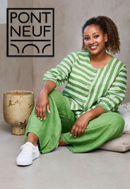 Lookbook женской одежды больших размеров датского бренда PONT NEUF лето 2024