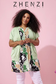 Lookbook одежды для женщин с нестандартной фигурой датского бренда Zhenzi весна 2024
