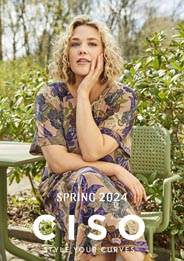 Lookbook женской одежды больших размеров датского бренда Ciso весна 2024
