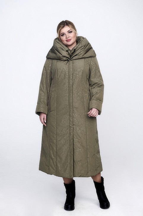 Зимние пальто для полных женщин российского бренда Beejour зима 2023-2024