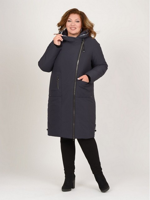 Пальто для полных женщин российского бренда Sinoli осень-зима 2023-2024