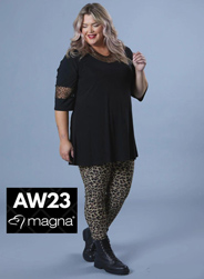 Голландский lookbook женской одежды больших размеров Magna осень-зима 2023-24