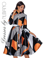 Каталог платьев обычных и больших размеров американского бренда Nubiano осень 2023