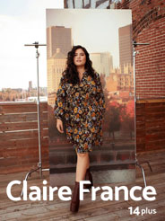 Канадский lookbook женской одежды plus размеров Claire France осень-зима 2023-2024
