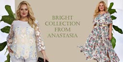 Коллекция одежды для полных девушек и женщин белорусского бренда Anastasia весна-лето 2023