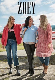 ZOEY - датский lookbook женской одежды больших размеров весна 2023