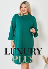 Lookbook одежда для полных женщин российского бренда Luxury Plus осень 2022