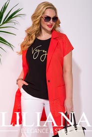 Коллекция женской одежды plus размеров белорусского бренда Liliana весна 2022