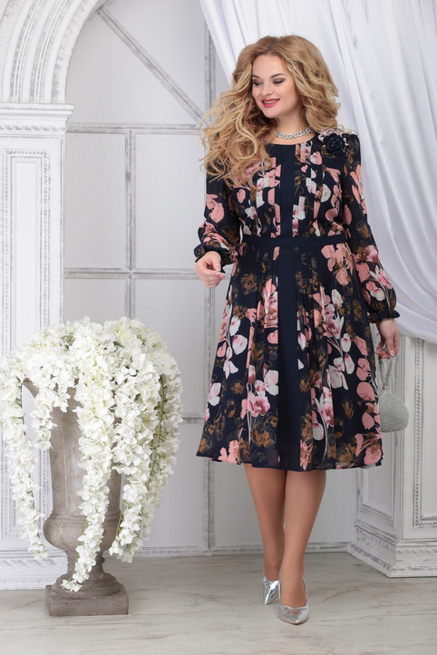 Платья для полных модниц белорусского бренда Ninele весна 2021